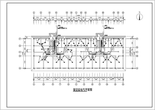 某多层住宅电施CAD设计构造完整图-图二
