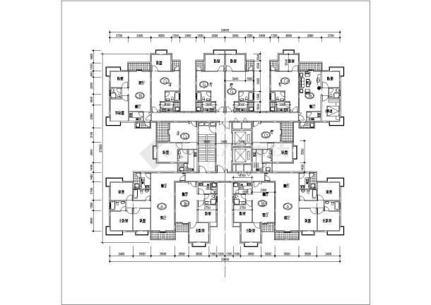 西藏住宅小高层建筑底商私人住宅楼设计CAD详细建筑施工图-图二