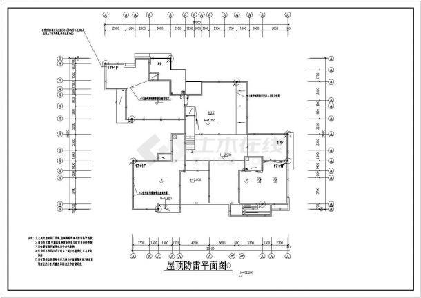 某高层住宅电气CAD设计施工节点图纸-图二