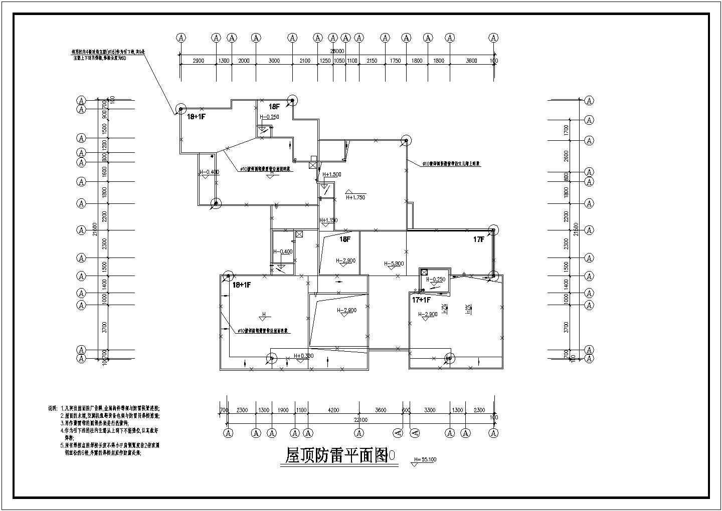 某高层住宅电气CAD设计施工节点图纸