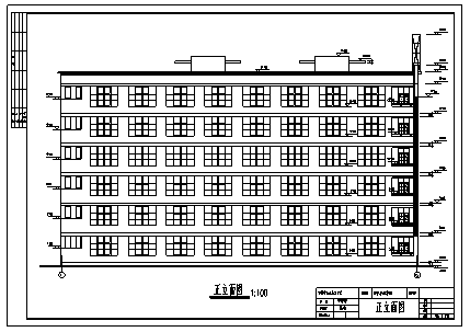 综合楼设计_某市六层框架结构第一中学教学综合楼全套施工cad图(含计算书，毕业设计)-图二