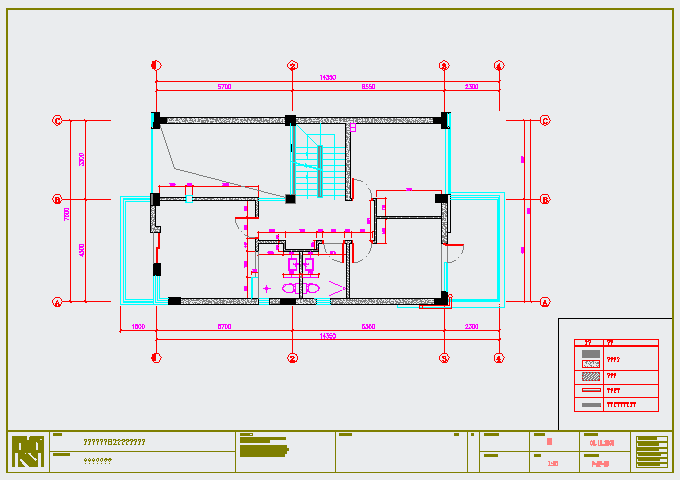某长岛别墅施工图二层三层CAD大样设计图纸