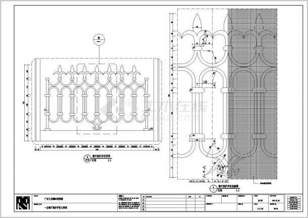某别墅意大利风格餐厅壁炉墙身CAD设计大样图-图二