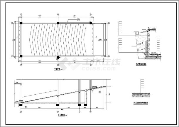 大型七层农贸市场建筑设计施工图（框架结构 18841平米）-图一