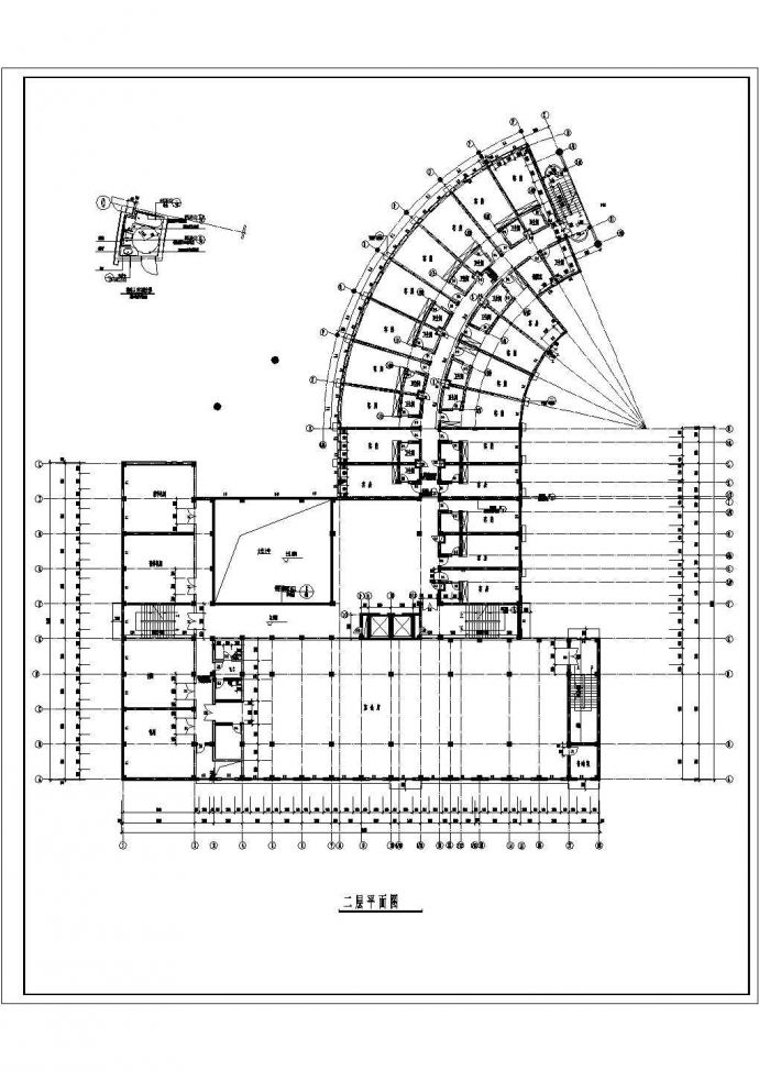 黑龙江酒店建筑全套底商私人住宅楼设计CAD详细建筑施工图_图1
