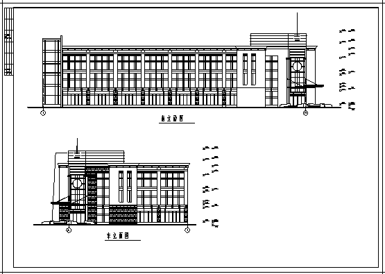 2000平米某市经济开发区三层办公楼全套施工cad图(含施工组织，计算书)_图1