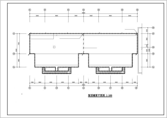 某小区底商多层住宅楼CAD建筑图纸_图1
