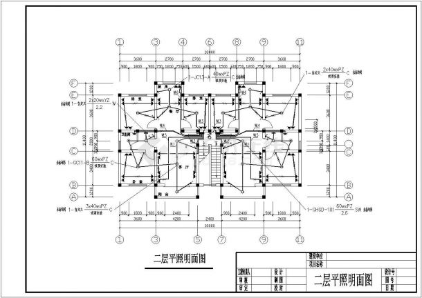 某教师住宅楼电气CAD设计完整施工图-图二
