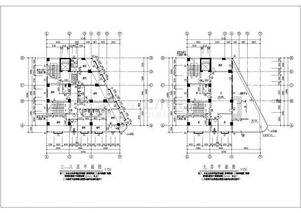 宁夏私宅设计方案施工期临建（生活办公）用房设计CAD全套建筑施工图-图二