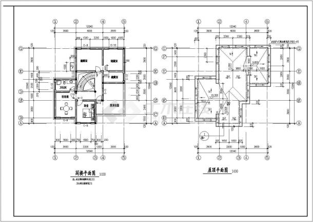 新疆私宅设计建筑底商私人住宅楼设计CAD详细建筑施工图-图二