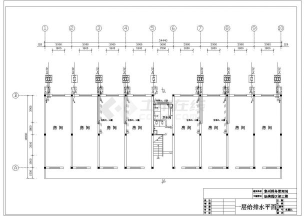 某候工楼电气CAD设计节点完整构造图-图二