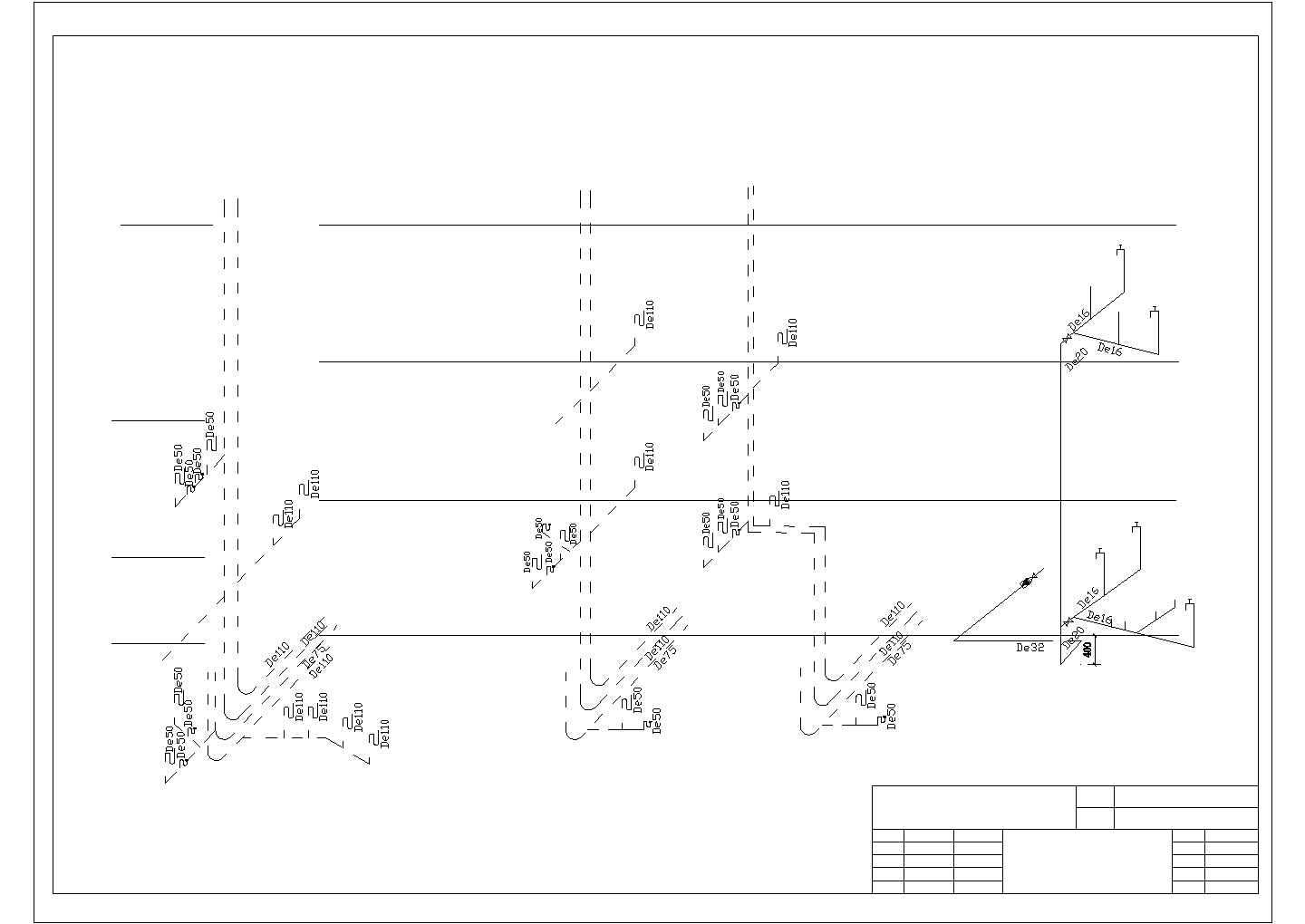 某候工楼电气CAD设计节点完整构造图