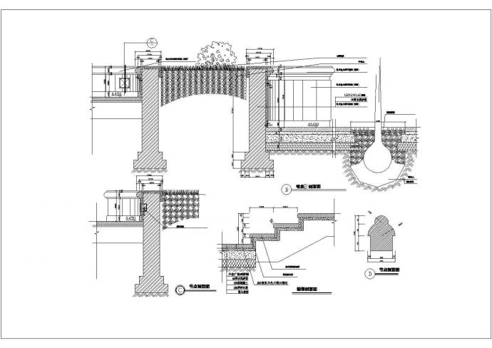 某喷泉方案CAD完整详细平面图纸_图1