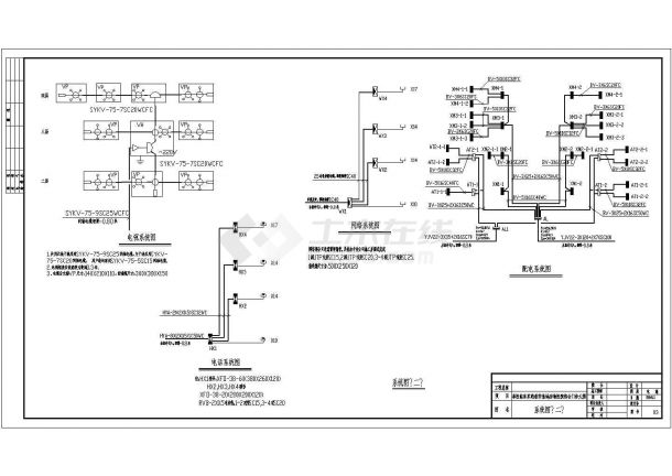 某兽医门诊楼电气CAD设计完整详细全套图纸-图二