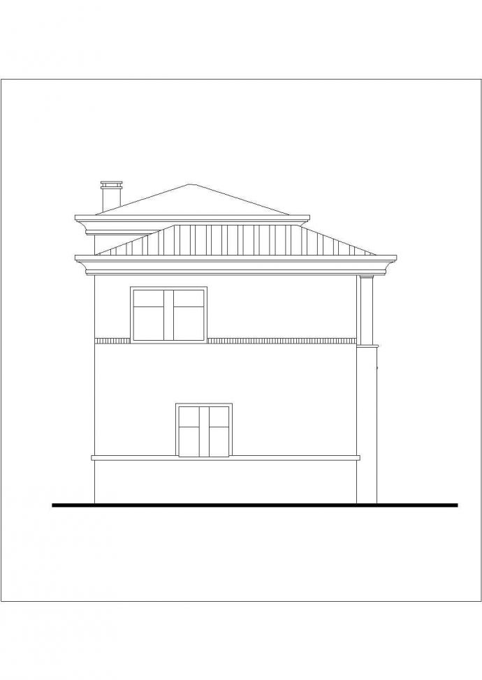 240平米左右3层砖混结构单体别墅全套建筑CAD设计图纸_图1