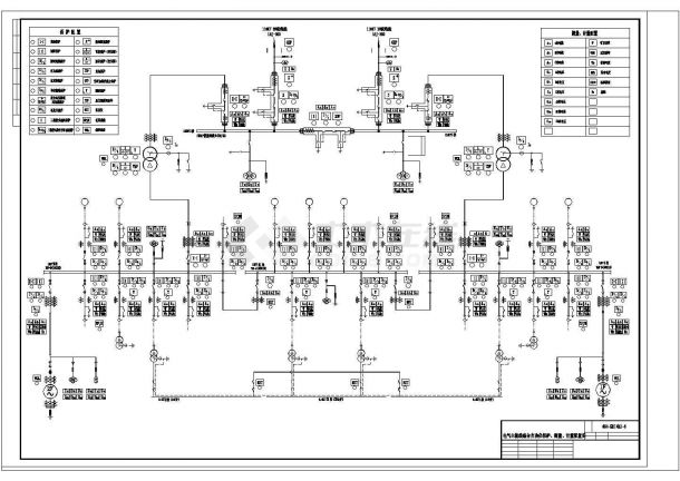 某热电厂工程电气CAD主接线-图二