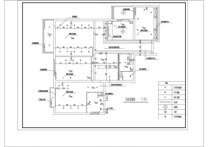某中式样板房室内装修设计cad施工图_图1