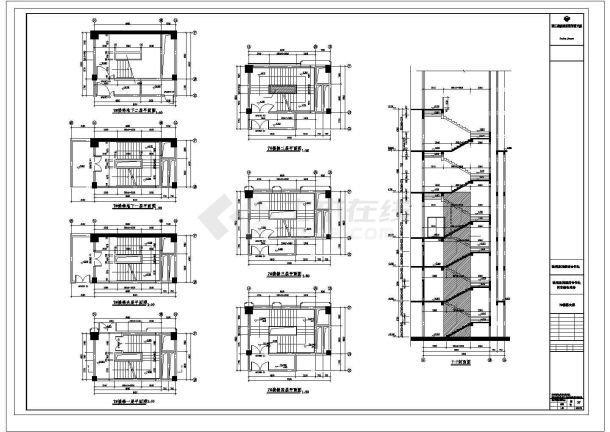 [浙江]杭州九茂大厦高层老年公寓改造建筑施工图（CAD）-图二