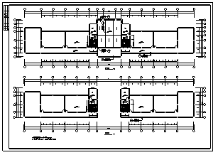 某五层框架结构教学综合楼建筑施工cad图(含建筑结构图、进度图、网络图）-图一