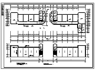 某五层框架结构教学综合楼建筑施工cad图(含建筑结构图、进度图、网络图）-图二