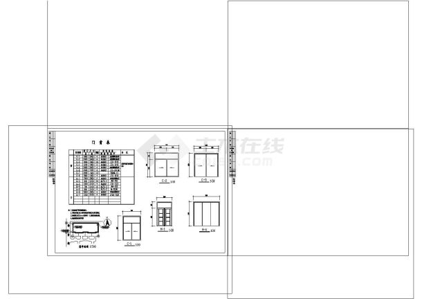 2+1阁楼层4户联排761平米别墅设计cad非常标准图纸-图一