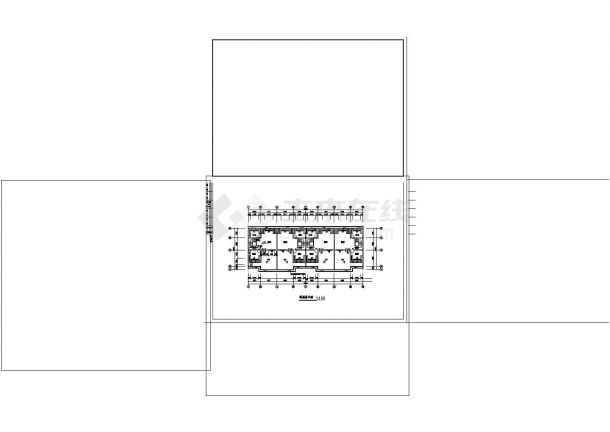 2+1阁楼层4户联排761平米别墅设计cad非常标准图纸-图二