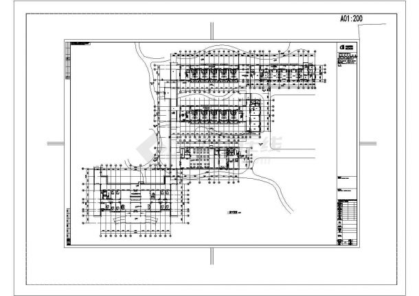 [河北]4层社会福利院中心（老人疗养院）建筑施工图（含养护楼、老年公寓等）-图二