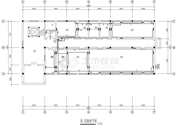 某四层住宅建筑电气CAD设计全套完整施工图-图一