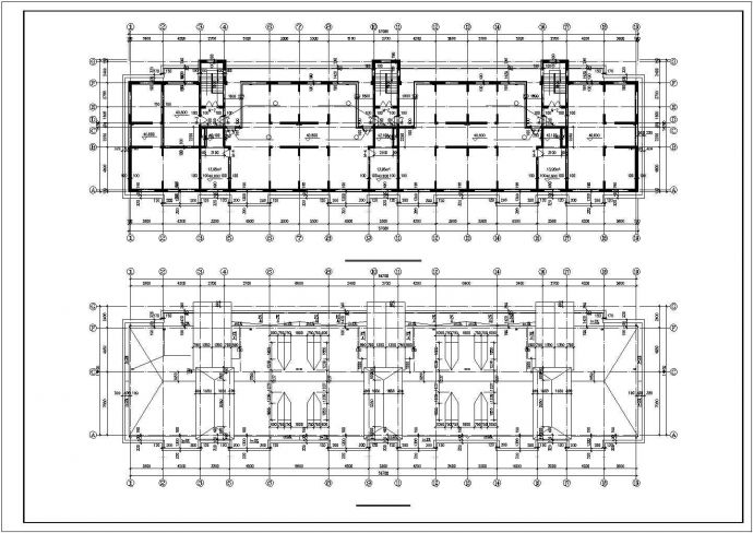 大连市外景华苑小区14层框混结构住宅楼建筑结构设计CAD图纸（含闷顶层）_图1