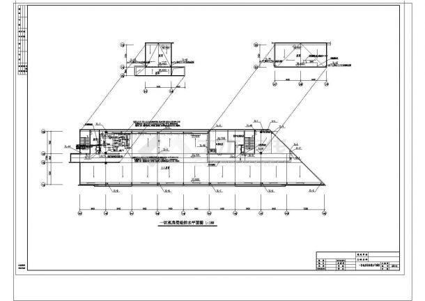 浙江某8层办公楼建筑给排水施工CAD图纸（含设计说明）-图一