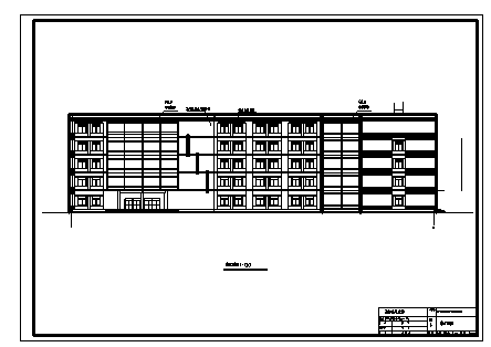办公楼设计_某市五层框架结构办公楼全套施工cad图(含计算书，毕业设计，结构图)-图一