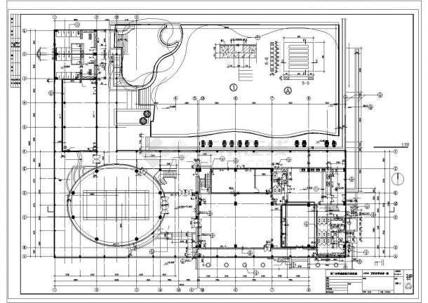 某二层框架结构星级会所（2932㎡）设计CAD全套建筑施工图纸（含技术经济指标）-图一