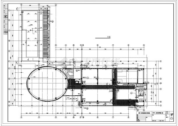 某二层框架结构星级会所（2932㎡）设计CAD全套建筑施工图纸（含技术经济指标）-图二
