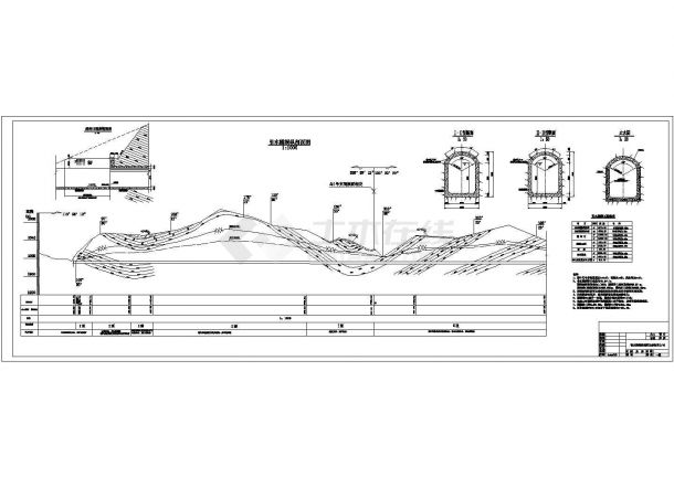 【精选】引水水利工程隧洞设计CAD图纸-图一