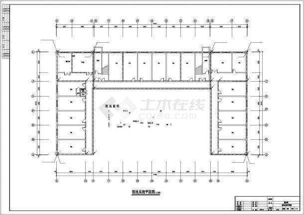 陕西某综合楼电气照明设计方案CAD图纸-图二