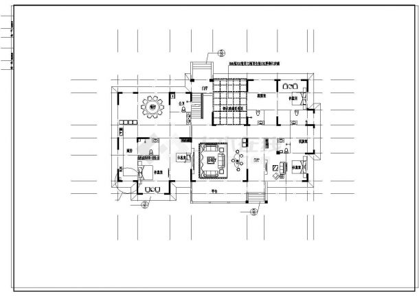 [宁夏]二层欧式农村自建房别墅施工图，含设计总说明-图二