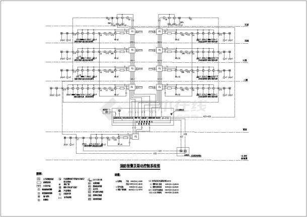 某医院门诊楼电气CAD设计节点完整系统图-图二
