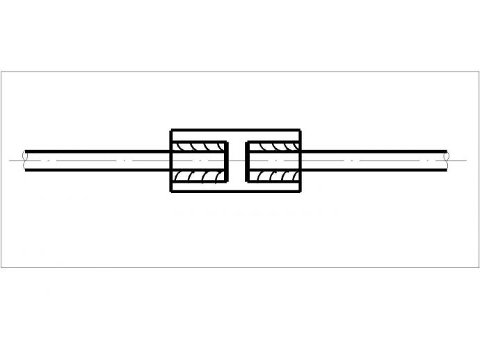 某用角钢或扁钢做连接板焊接的钢筋接头CAD大样图纸_图1