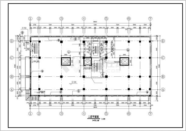 成都奥园花园小区11层框架住宅楼建筑设计CAD图纸（含储藏层和机房层）-图一