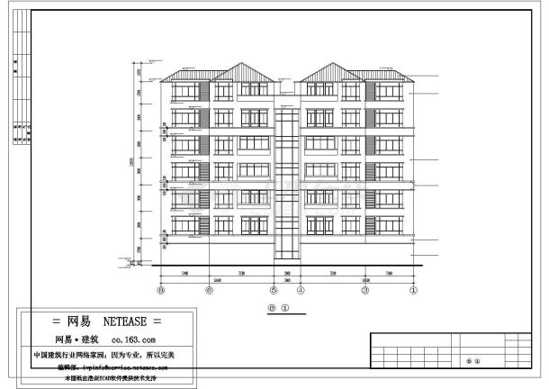 苏州市二巷新村小区6层砖混结构住宅楼全套建筑设计CAD图纸-图一