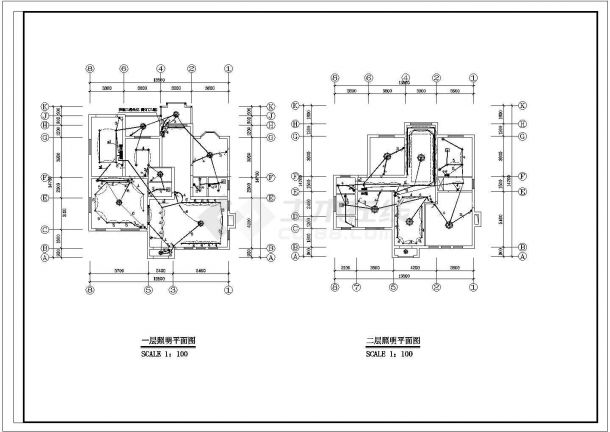 某住宅电施完整CAD节点构造施工设计图-图二