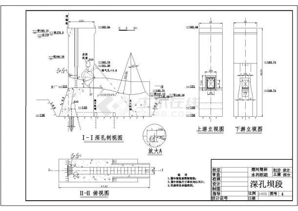 【精选】水利工程枢纽设计CAD图纸-图一
