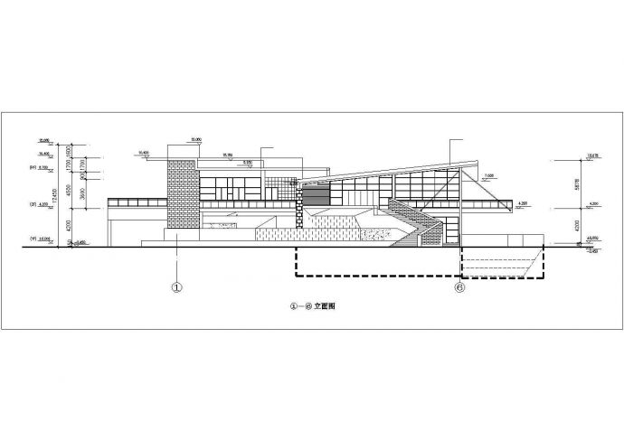 2300平米2层框混结构休闲会所平立剖面CAD设计图纸（含地下层）_图1