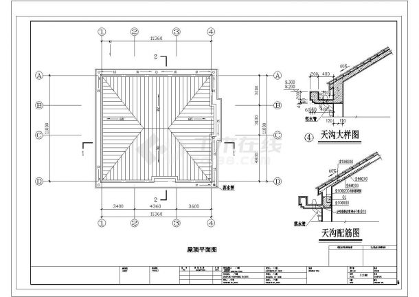 265平米2层砖混结构独栋别墅建筑+结构CAD设计图纸-图一