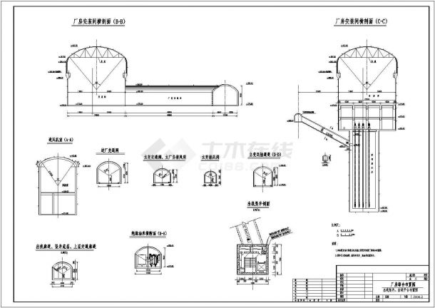 技术施工厂房综合建筑设计图-图二