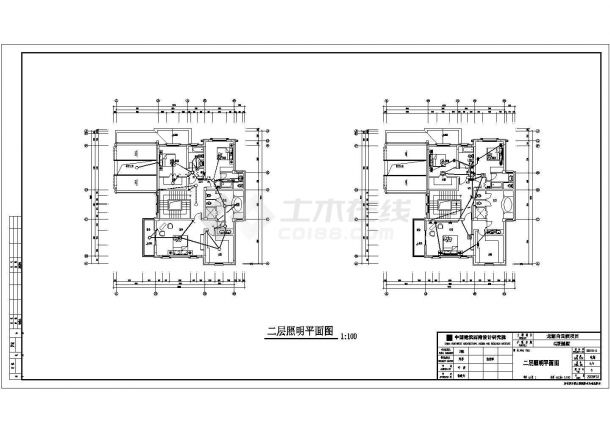510平米2+1层框混结构豪华单体别墅全套电气系统CAD设计图纸-图一