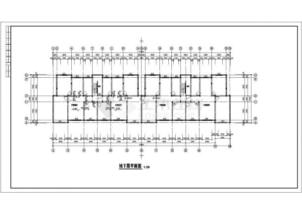 无锡榆亚花园小区6层框混结构住宅楼建筑设计CAD图纸（含阁楼和车库）-图一