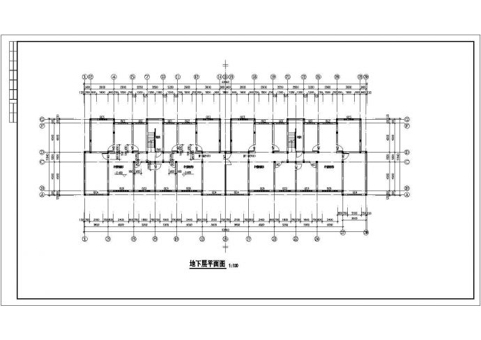 无锡榆亚花园小区6层框混结构住宅楼建筑设计CAD图纸（含阁楼和车库）_图1