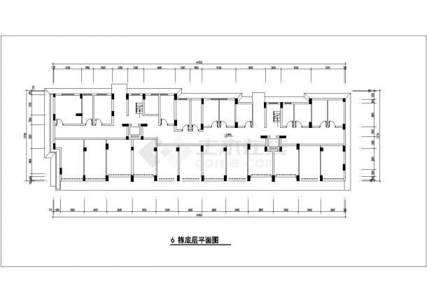 郑州凯馨花园小区8层砖混结构住宅楼建筑设计CAD图纸（含阁楼和架空层）-图二