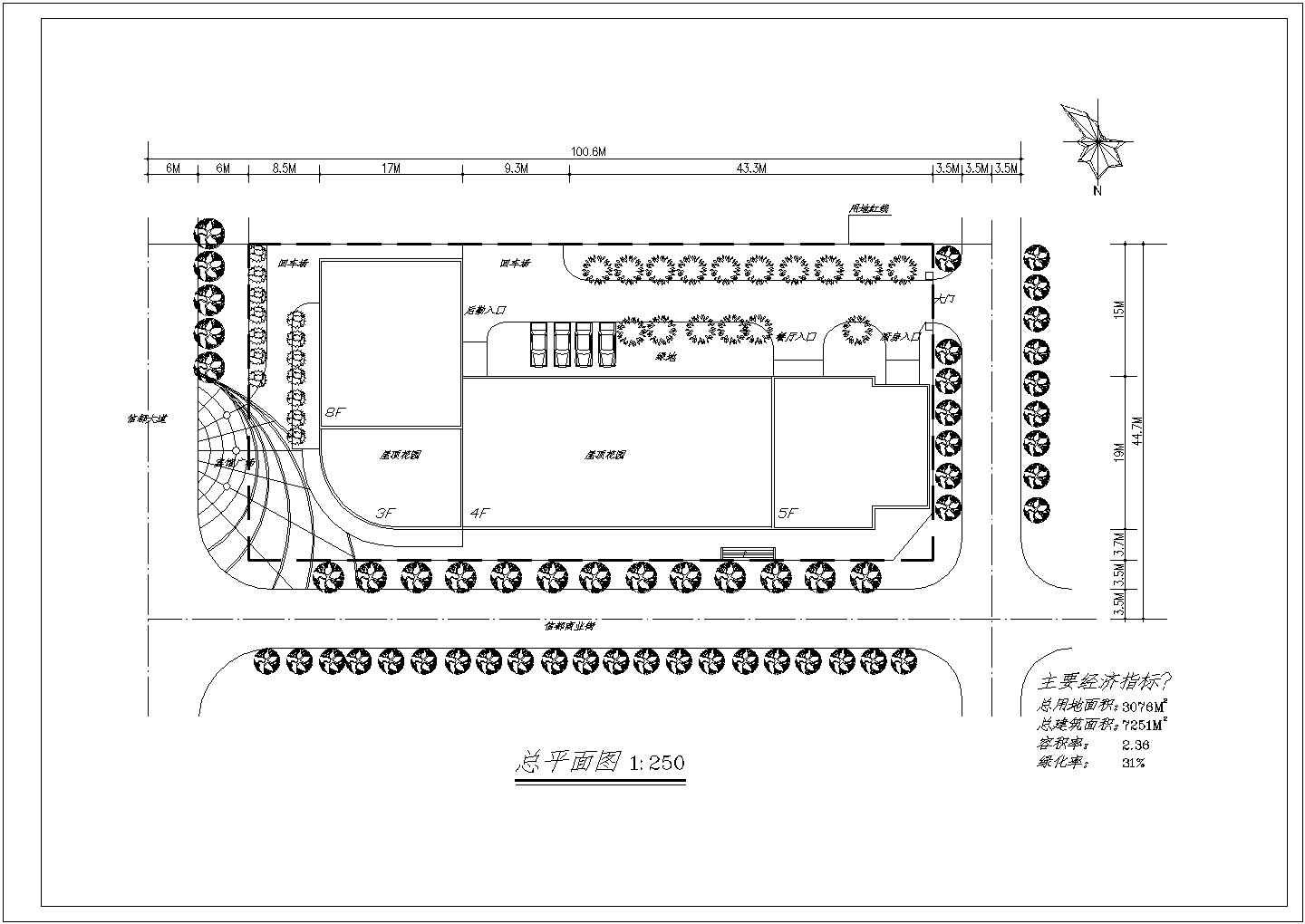 风云大酒店CAD建筑设计施工图